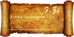Furka Zsuzsanna névjegykártya